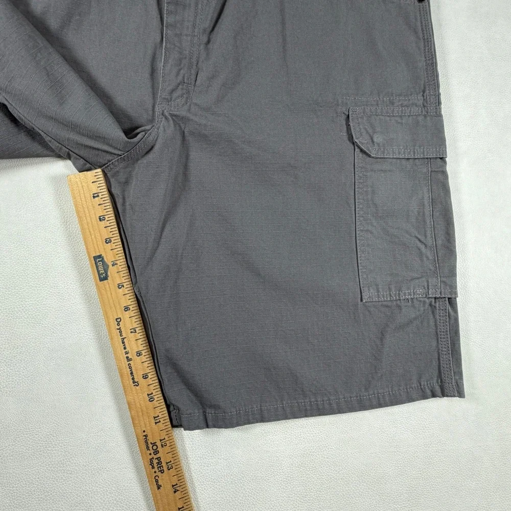 Wrangler Riggs Workwear Mens 44 Gray Ripstop Cargo Shorts Utility New